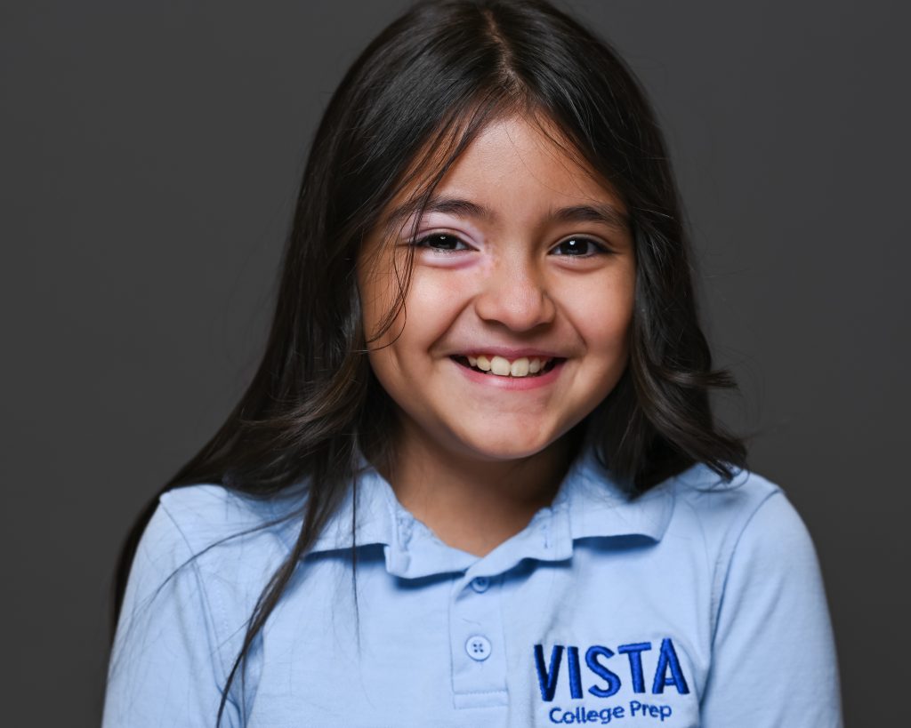 a kid smiling